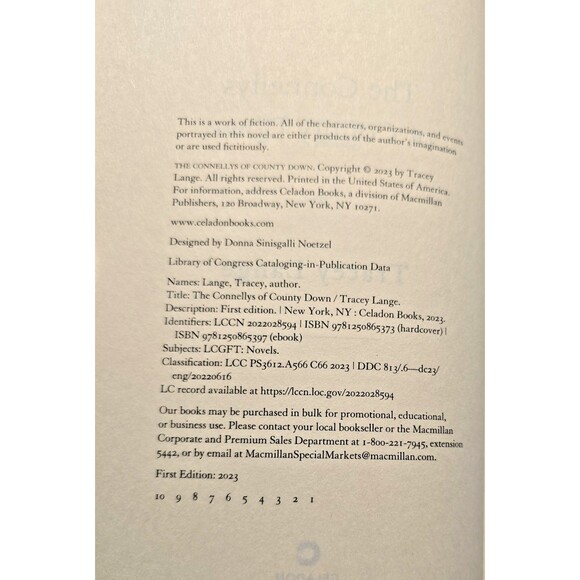 Connellys of County Down : A Novel by Tracey Lange (2023, Hardcover) - Picture 2 of 9